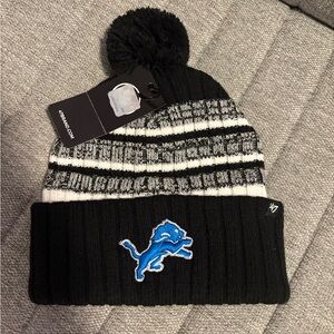 Brand New Detroit Lions NFL Beanie hat By 47 Brand